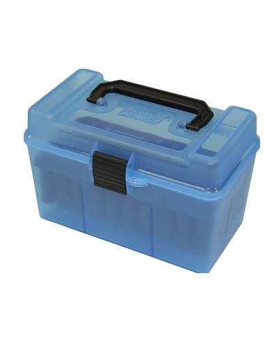 Valigetta portacolpi in plastica mtm 50 colpi h50-r-mag -24 blu
