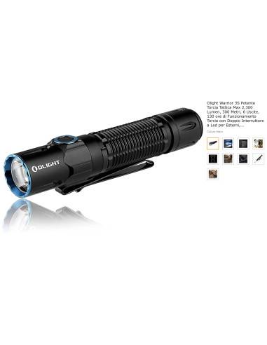Olight Torcia Warrior 3S 300 meters 2300 lumens max