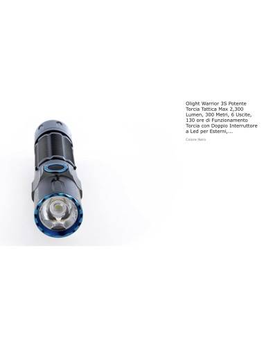 Olight Torcia Warrior 3S 300 meters 2300 lumens max