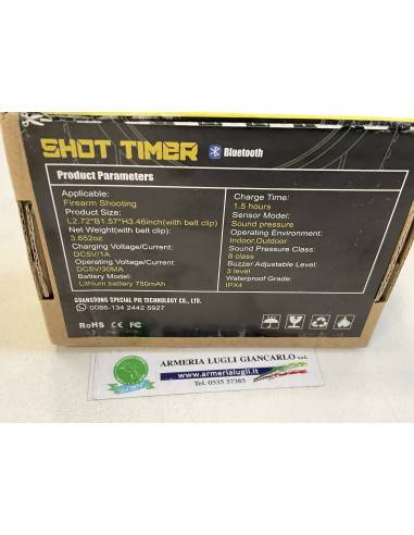 SPECIAL PIE Timer di tiro per tiro, IPSC Shot, USPSA, APSC, IDPA timer TIMER – M1A2-FW FIREARM SHOT TIMER – NERO