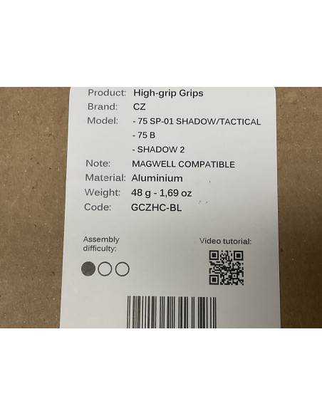 Guancette Tonisystem modello cz sp-01 shadow/tactical 75b codice gczhc-blu aluminium