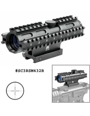 Nc star 3 rail sighting system 4x32 nero codice sc3rsm432b