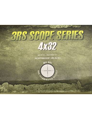 Nc star 3 rail sighting system 4x32 nero codice sc3rsm432b