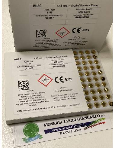 Inneschi Geco Small Pistol Primers n. 4152 4,45 mm 1000 pezzi