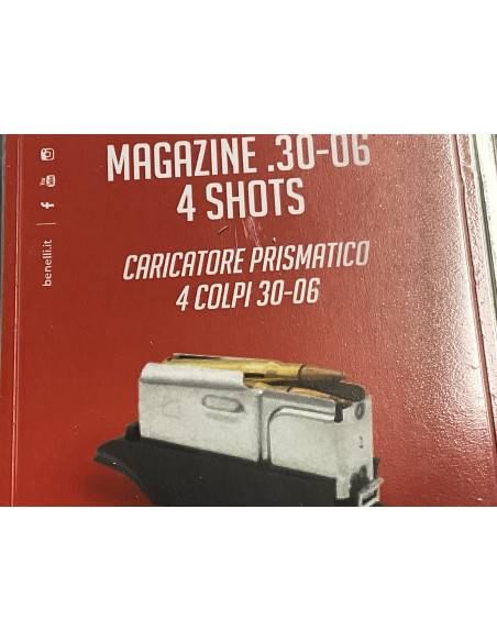 Caricatore prismatico 4 colpi per Benelli Argo E cal. 30-06 spr codice f0304401