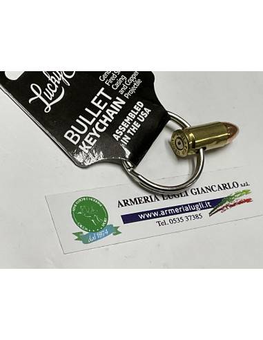 Portachiavi calibro 9 luger bullet Keychain codice Rbk-9