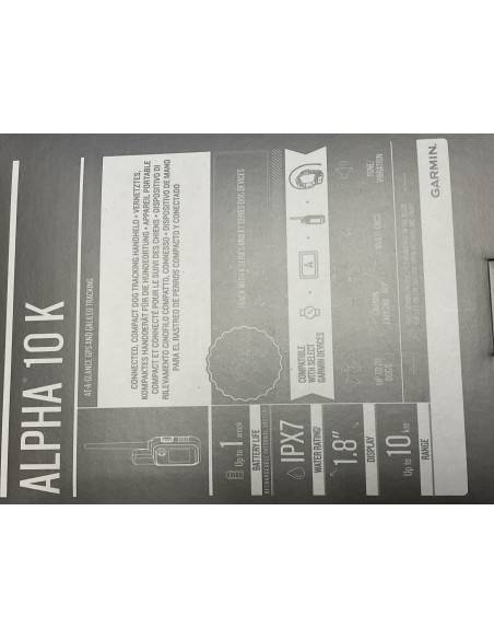 GPS Garmin Alpha 10K Comando con bluetooth tecomando Alpha® 10 K  Solo dispositivo palmare  CODICE PRODOTTO010-02290-55