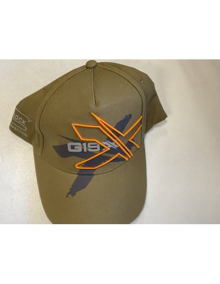 Cappellino glock perfection modello g19x  verde regolabile