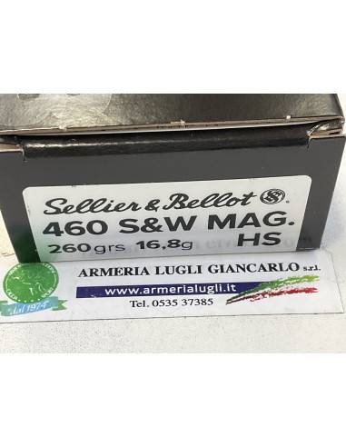 cartucce sellier&bellot calibro 460 s&w mag. 260 gr
