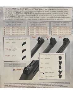 LPA T-Sight Set Rib Ghostring 3-Dot Fiber Codice m1f e codice bar115 2