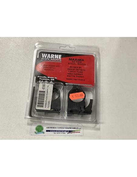 WARNE ATTACCO X RUGER 1 1" ALTO C/LEVA codice 451663