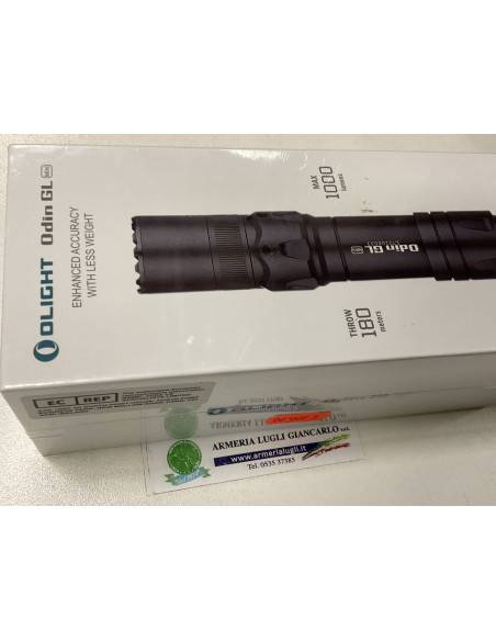 torcia Olight odin GL mini con  guida picatinny 180 metri 1000 lumens