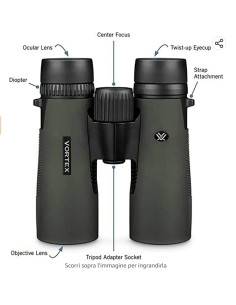 Binocolo Vortex Optics  Diamondback HD 8x28 New DB-210, Verde binocolo 2