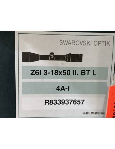 Ottica Swarovski z6i 3-18x 50 || btl 4A-L