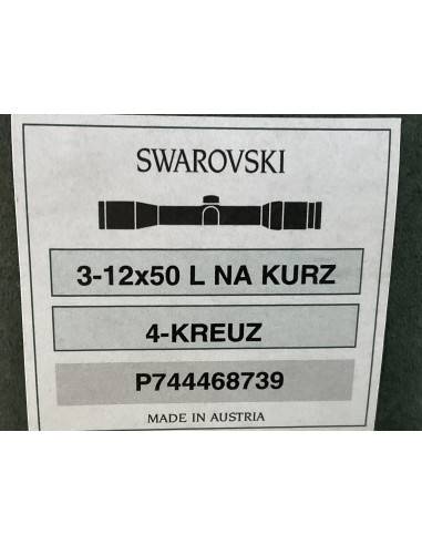 Ottica Swarovski 3-12x50 L na kurz 4 - kreuz compreso di dispositivo per illuminare