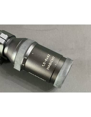 Ottica Swarovski 1,5-6x42 habicht con attacchi da 30 mm wever