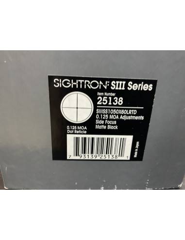 Ottica Sightron slll series codice 25138 pari al nuovo 10-50x 60 lrtd