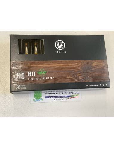 Cartucce rws hit green calibro 308 165 grani 20 cartucce