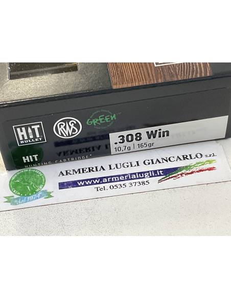 Cartucce rws hit green calibro 308 165 grani 20 cartucce