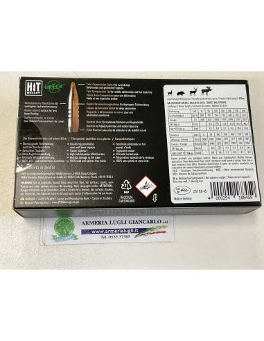 Cartucce rws hit green calibro 308 165 grani 20 cartucce