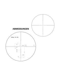 Ottica Vector Optics Optics Scope Veyron 3-12x44 SFP codice scom-24 30MM 1/10MIL 2