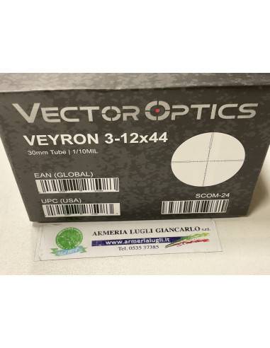 Ottica Vector Optics Optics Scope Veyron 3-12x44 SFP codice scom-24 30MM 1/10MIL