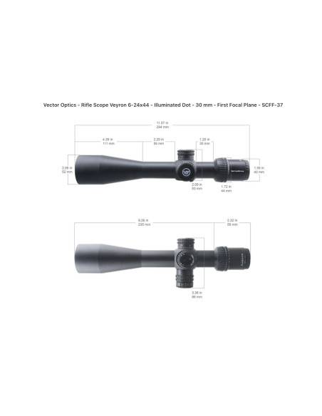 Ottica Vectort Optics VERYON 6-24x44 IR FFP codice scff-37