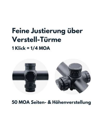 Ottica Vector Optics Tourex 6-24x50 FFP Riflescope codice scff-19