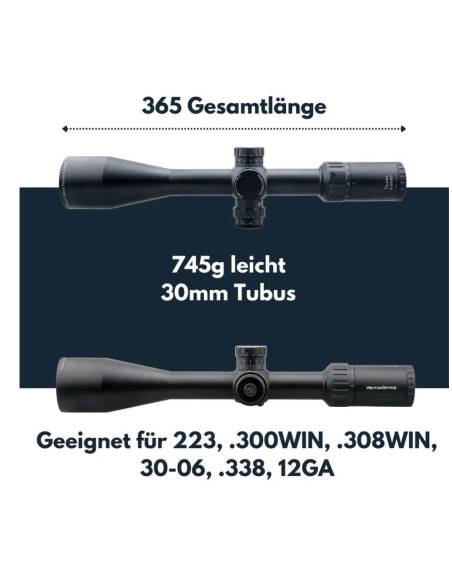 Ottica Vector Optics Tourex 6-24x50 FFP Riflescope codice scff-19