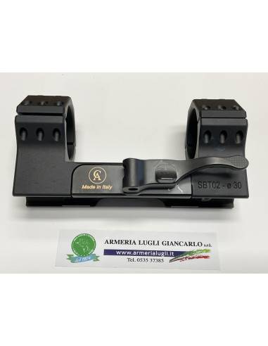 Attacco contessa sgancio rapido nero da 30 mm tctical qr codice sbt02 con bolla
