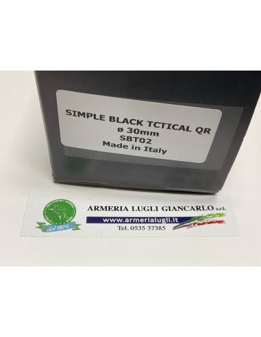 Attacco contessa sgancio rapido nero da 30 mm tctical qr codice sbt02 con bolla