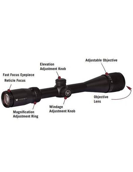Ottica Vortex Optics  Crossfire II 4-12x50 AO-Dead-Hold BDC (MOA) VORTEX Codice Prodotto: CF2-31023
