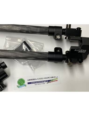 Bipiede per carabina alluminio carbon per carabine Audere shadow codice bp0001/A