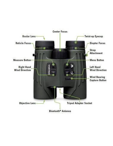 VORTEX Optics  BINOCOLO CON TELEMETRO Fury HD 5000 AB 10×42 CODICE  VX-LRF302
