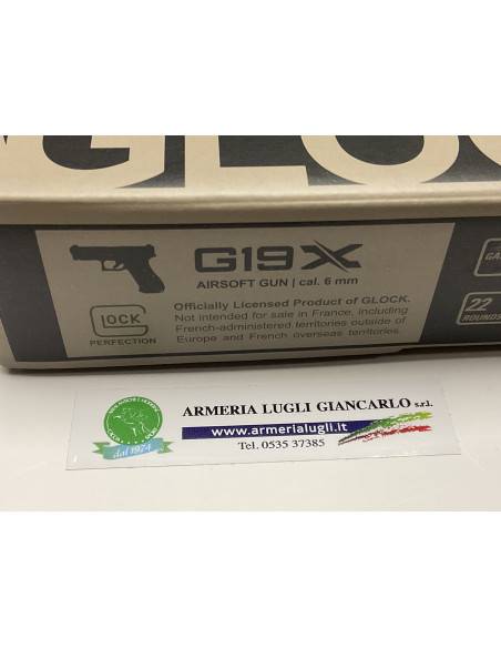 Pistola airsoft umarex modello glock g19x desert codice UM2.6435