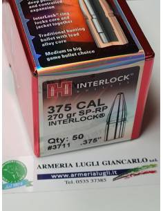 Palle hornady 375 calibro 270 grani SP-RP interlock codice 3711