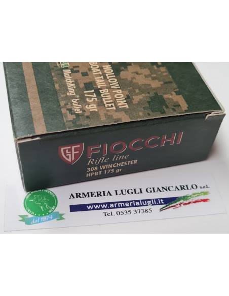 Munizioni 20 colpi calibro 308 Fiocchi exacta  palla sierra 175 grani