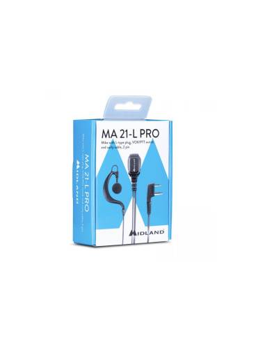 Midland Microfono con Mono Auricolare Regolabile per Radio Ricetrasmittenti con Doppio Jack - Ma21-L pro codice c1496