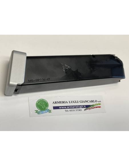 caricatore mg-gar sig sauer modello x 5 calibro 9x21 da 19 colpi con pad piu 2 alluminio acf nero codice cr000108