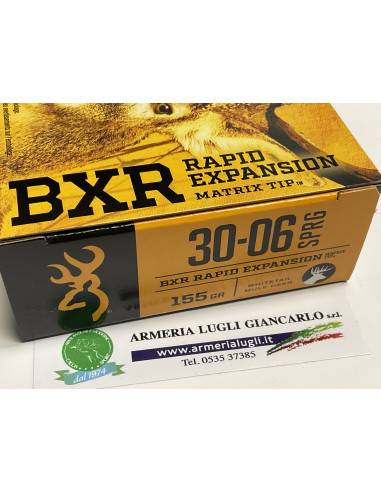 Munizioni per carabina cartucce browning bxr calibro 30-06 155 grani 20 colpi