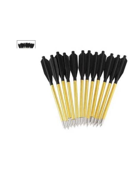 Dardi frecce per pistola balestra 12 pezzi arrow for crossbow R10113 frecce alluminio 16,5 cm