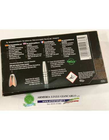 Cartucce Munizioni  RWS  per canna rigata calibro 222 modello hit green 40 grani 20 colpi