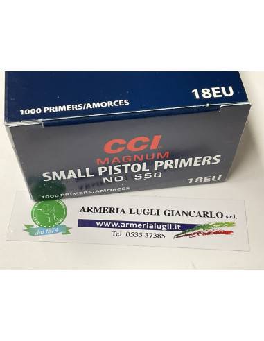 inneschi cci magnum small pistol primers  codice no.550 1000 PEZZI