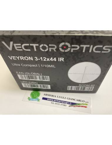 Ottica Vector Optics Veyron 3-12x44 IR scom-40 illuminato