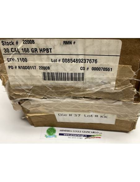 Palle ogive calibro 30 308 Sierra 168 grani HPBT rmn 1100 pezzi