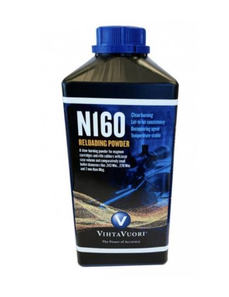 VIHTAVUORI POLVERE  DA SPARO PER CARABINE N160 CALIBRI  270 Win, .25-06 Rem 6.5-284 Norma.