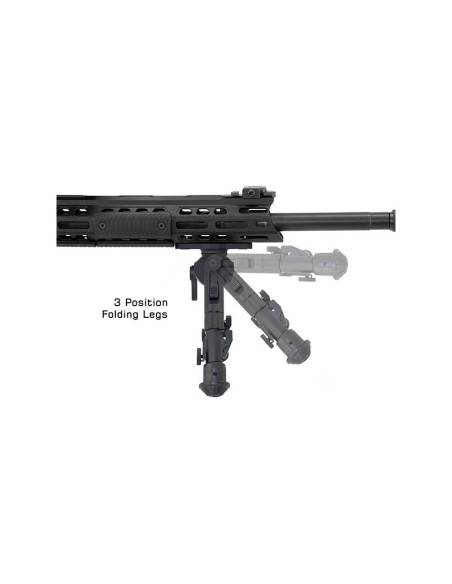 UTG Bipiede per carabina Recon 360 TL, altezza centrale 5.5 "- 7.0", attacco M-LOK - TL-BPM02