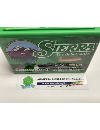 Palle ogive Sierra calibro 30 308 codice 2125 150 grani sbt