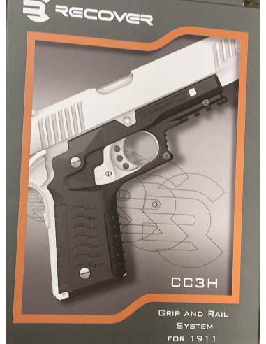 Cover per pistola 1911 colore nero Recover Tactical CC3H Grip and Rail System for The 1911 Cover Guancetta CC3H-01