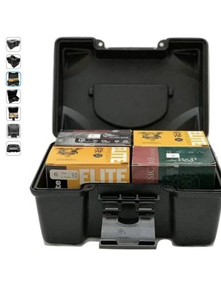 Box Valigetta plastica con manico Beretta PORTACARTUCCE E02870 Calibro /20/ 28 12-100 pz Colore Nero